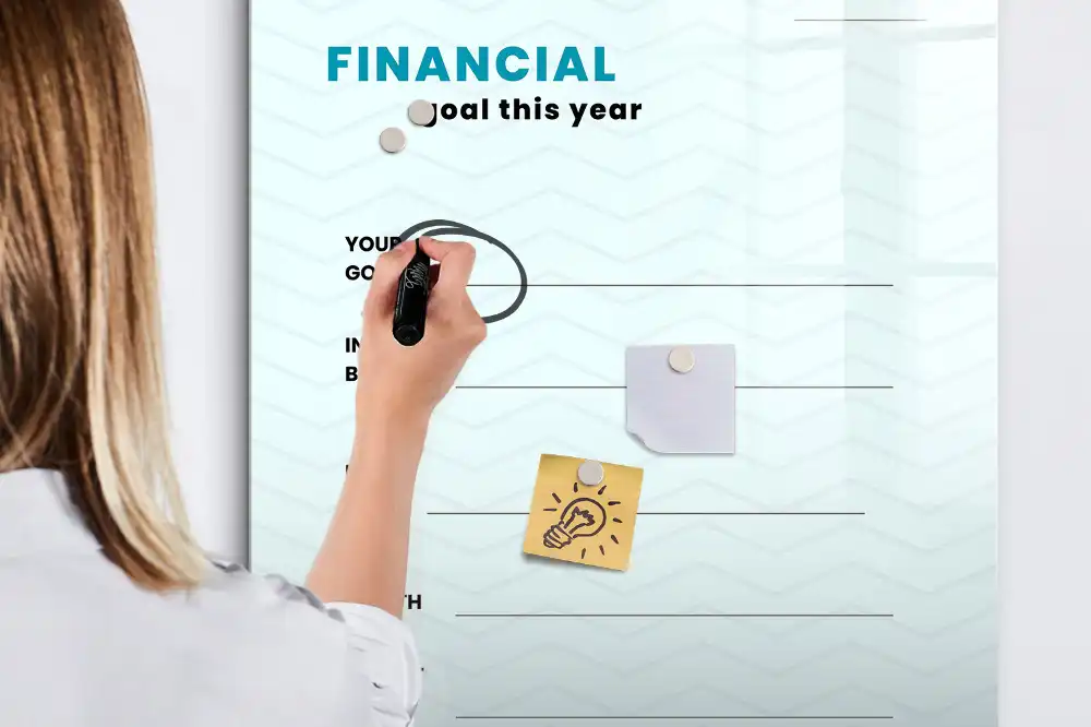 Tableau magnétique pour le suivi du budget familial
