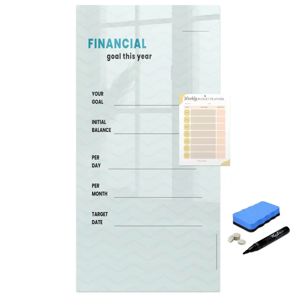 Tableau magnétique pour le suivi du budget familial