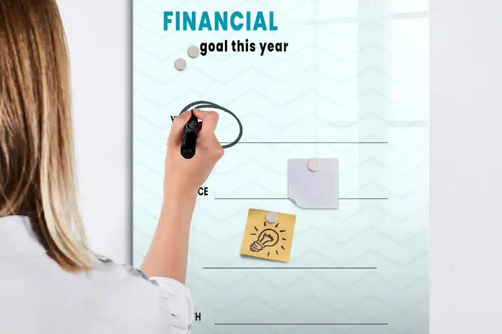 Tableau magnétique pour le suivi du budget familial