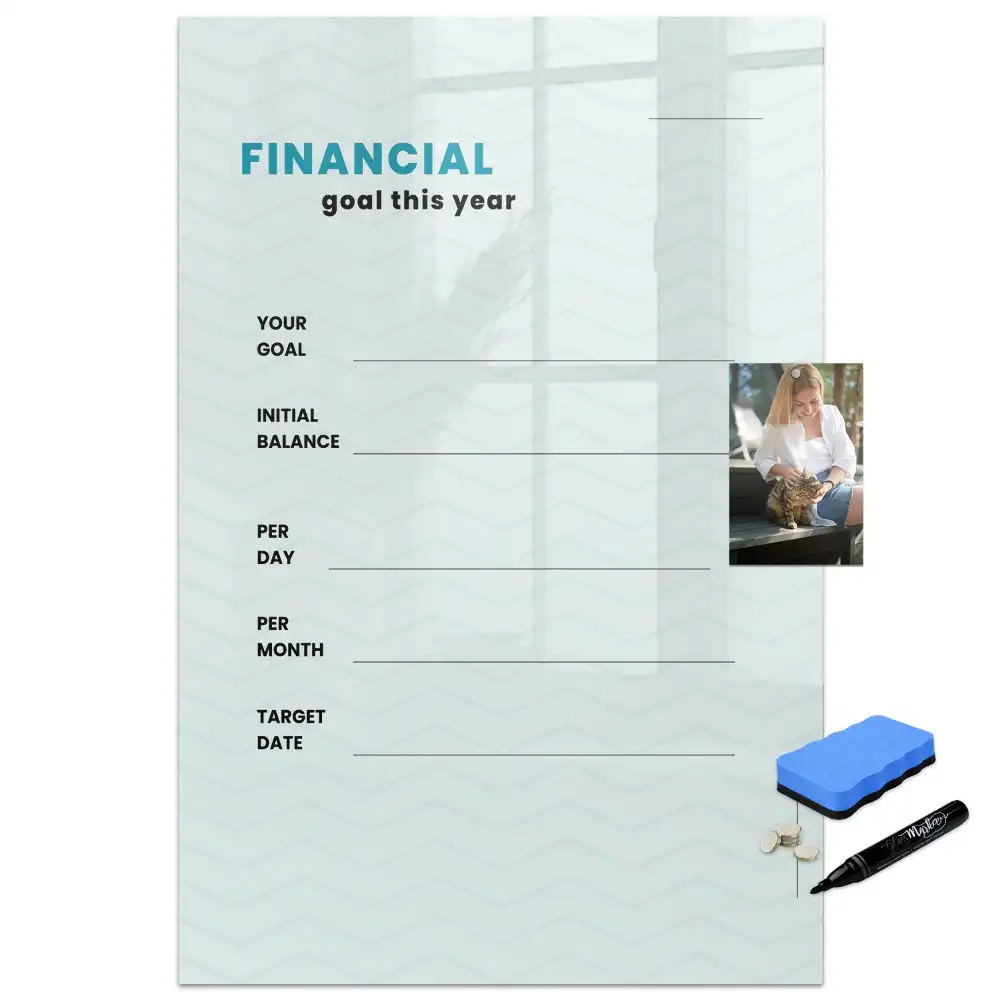 Tableau magnétique pour le suivi du budget familial