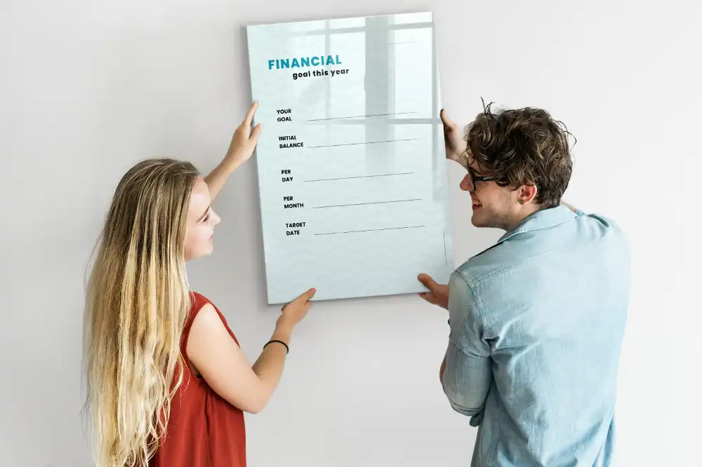 Tableau magnétique pour le suivi du budget familial