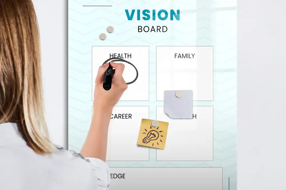 Tableau magnétique pour le suivi de journal de santé