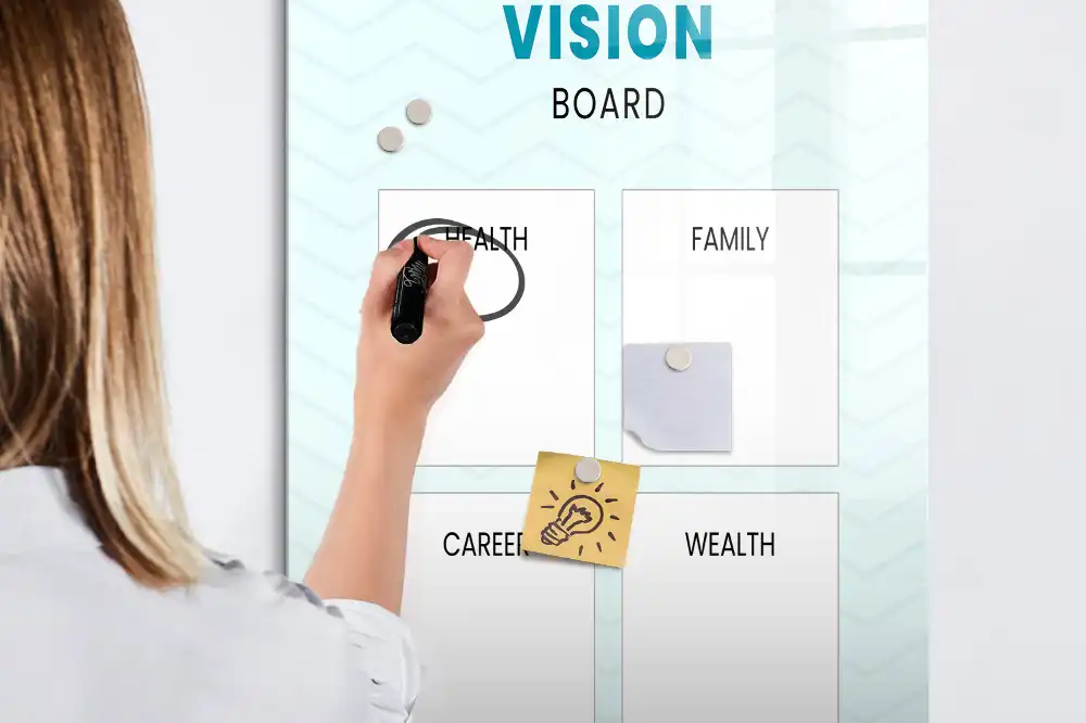 Tableau magnétique pour le suivi de journal de santé