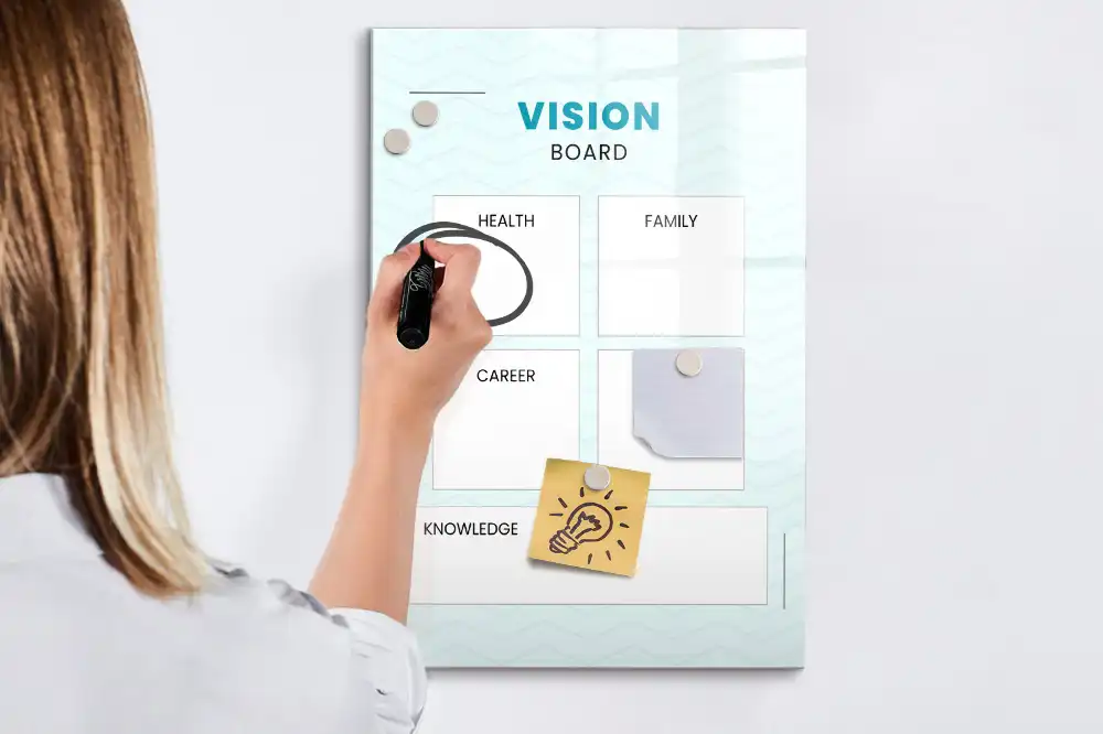 Tableau magnétique pour le suivi de journal de santé