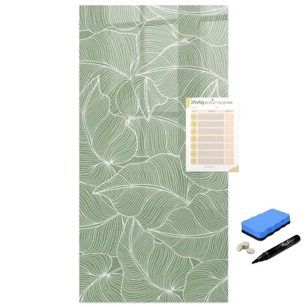 Tableau magnétique pour dessin à motif de grandes feuilles