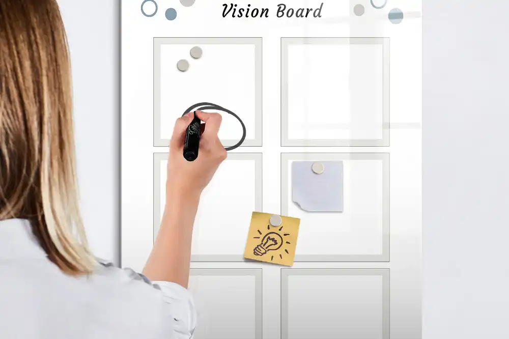 Tableau magnétique pour dessin et pense-bête