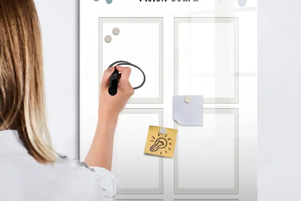 Tableau magnétique pour dessin et pense-bête