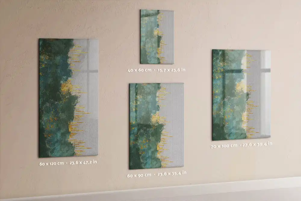 Tableau blanc magnétique effaçable à sec avec motif graphique décoratif