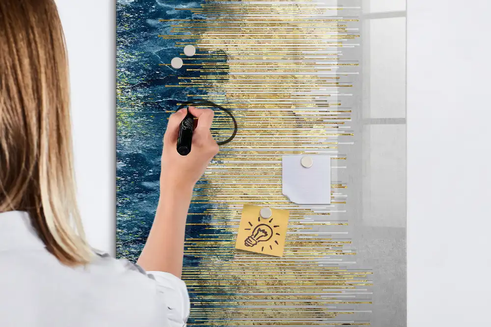 Tableau magnétique décoratif avec feutre