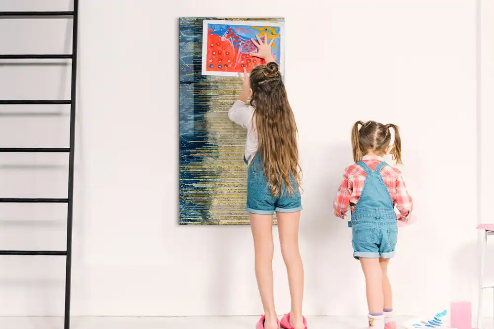 Tableau magnétique décoratif avec feutre