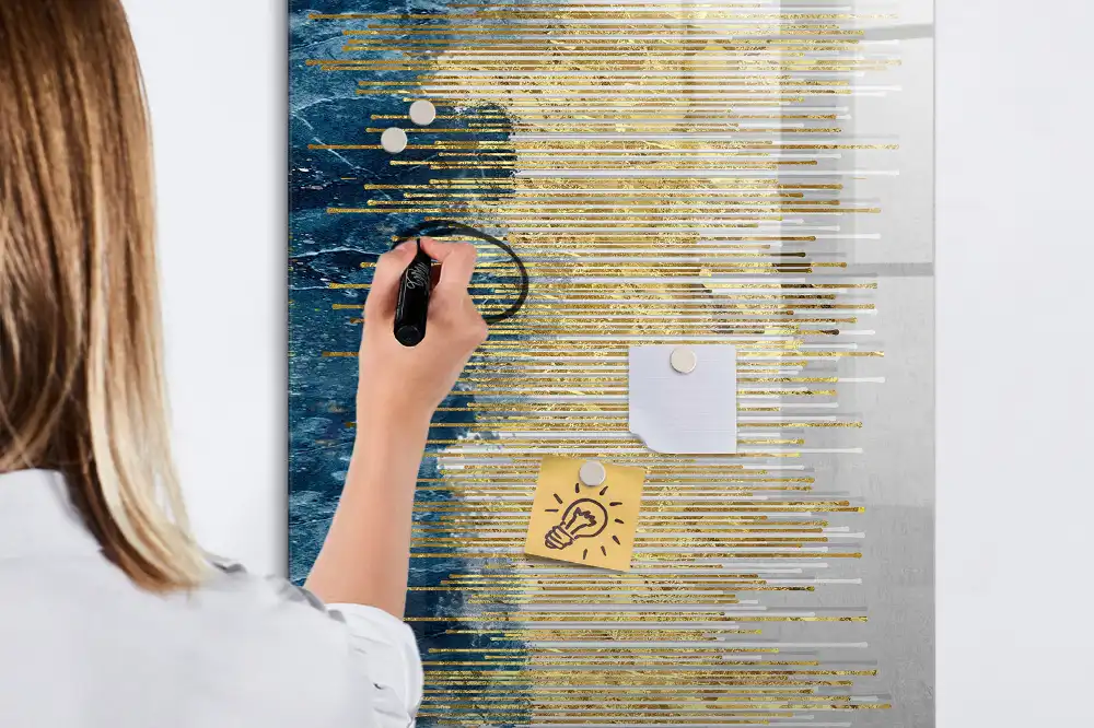 Tableau magnétique décoratif avec feutre
