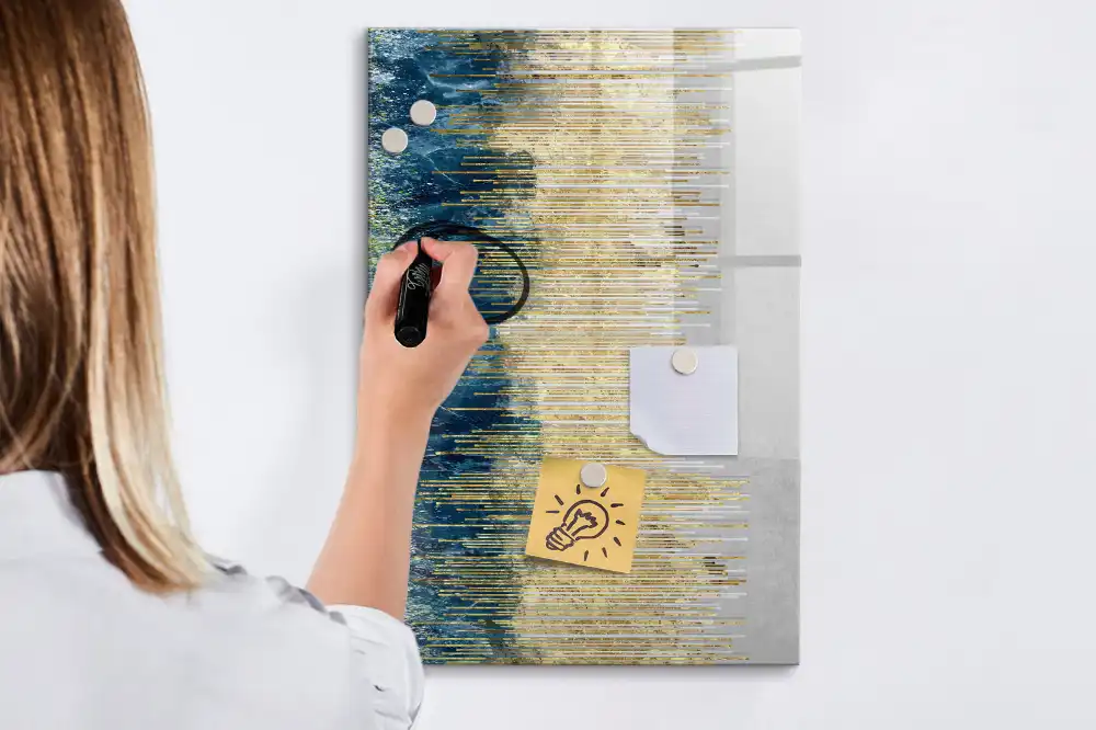 Tableau magnétique décoratif avec feutre