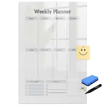 Tableau magnétique hebdomadaire pour dessin et organisation