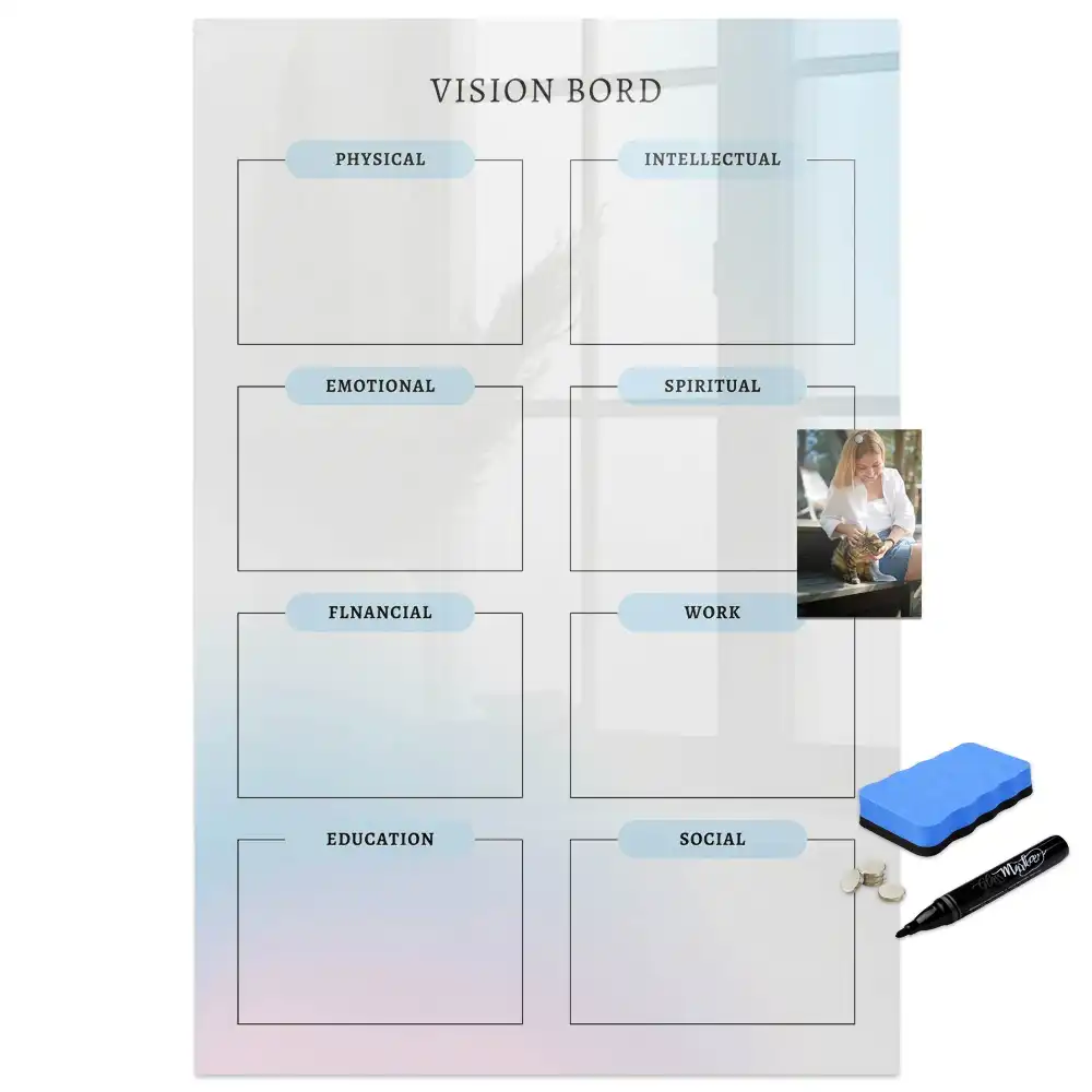 Tableau magnétique pour vision board