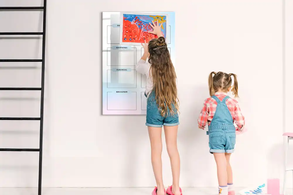 Tableau magnétique pour vision board