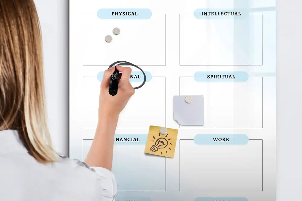 Tableau magnétique pour vision board