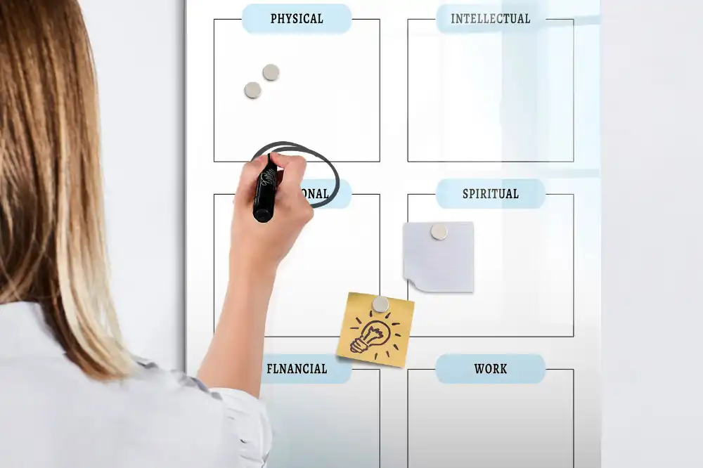 Tableau magnétique pour vision board