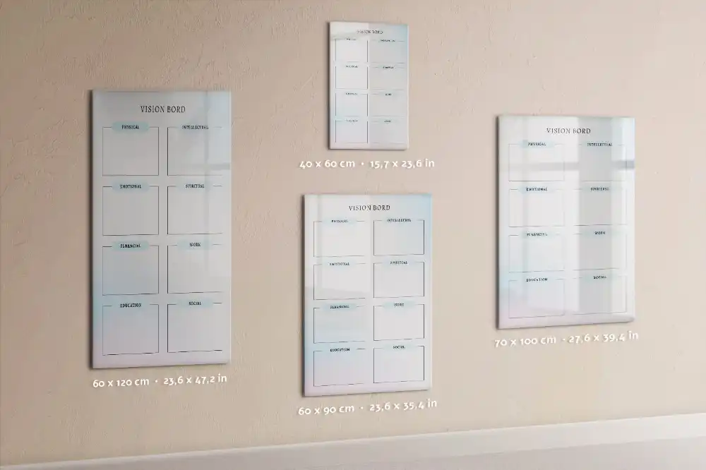 Tableau magnétique pour vision board