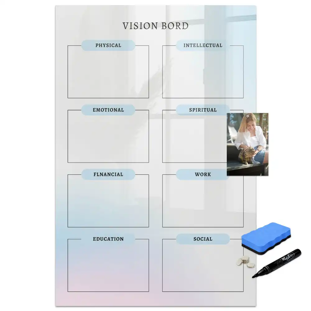Tableau magnétique pour vision board