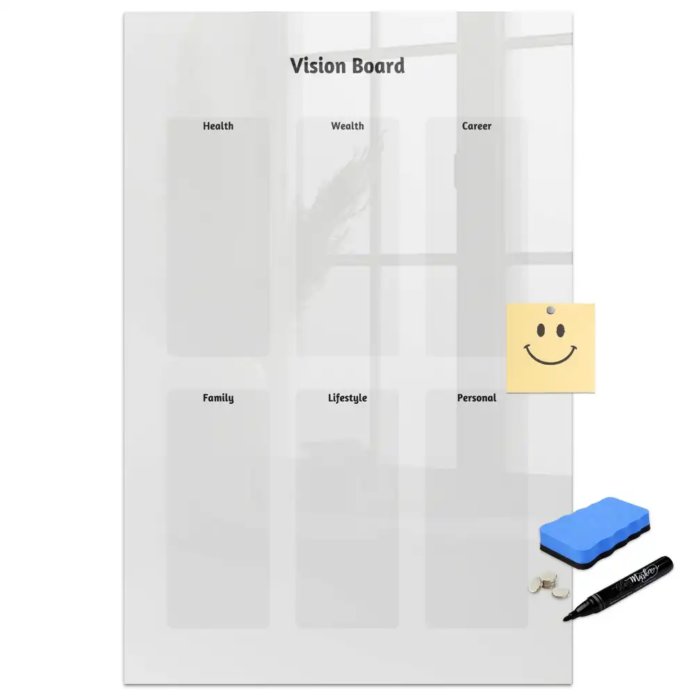 Tableau magnétique pour écriture et visualisation