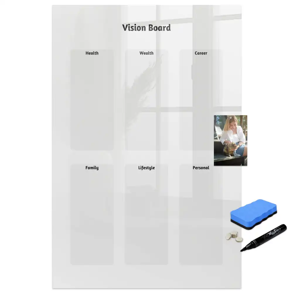 Tableau magnétique pour écriture et visualisation