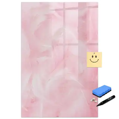 Tableau magnétique effaçable à motifs de plumes duveteuses