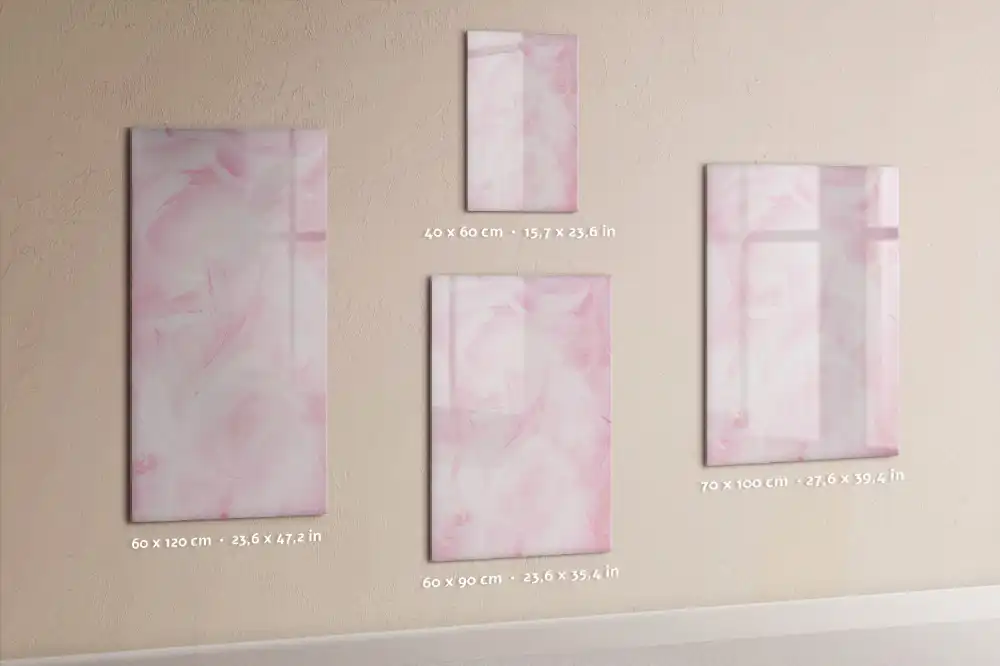 Tableau magnétique effaçable à motifs de plumes duveteuses