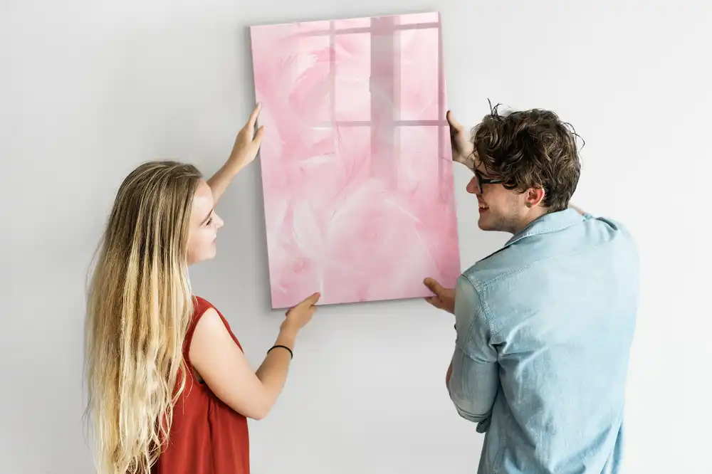 Tableau magnétique effaçable à motifs de plumes duveteuses