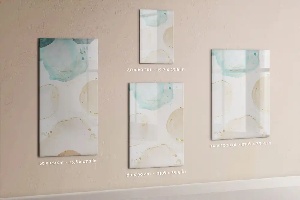 Tableau blanc magnétique effaçable à sec aux motifs de points pastel