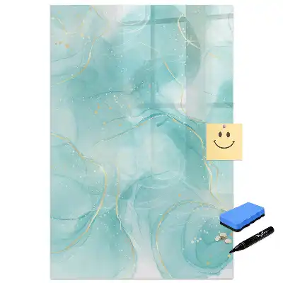 Tableau magnétique avec feutre effet marbre