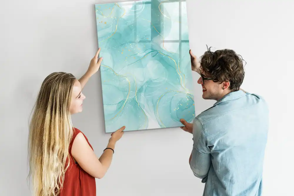 Tableau magnétique avec feutre effet marbre