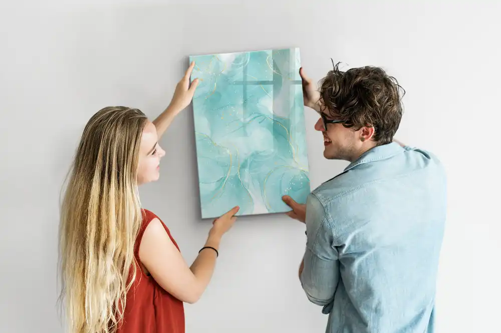 Tableau magnétique avec feutre effet marbre