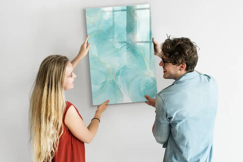 Tableau magnétique avec feutre effet marbre