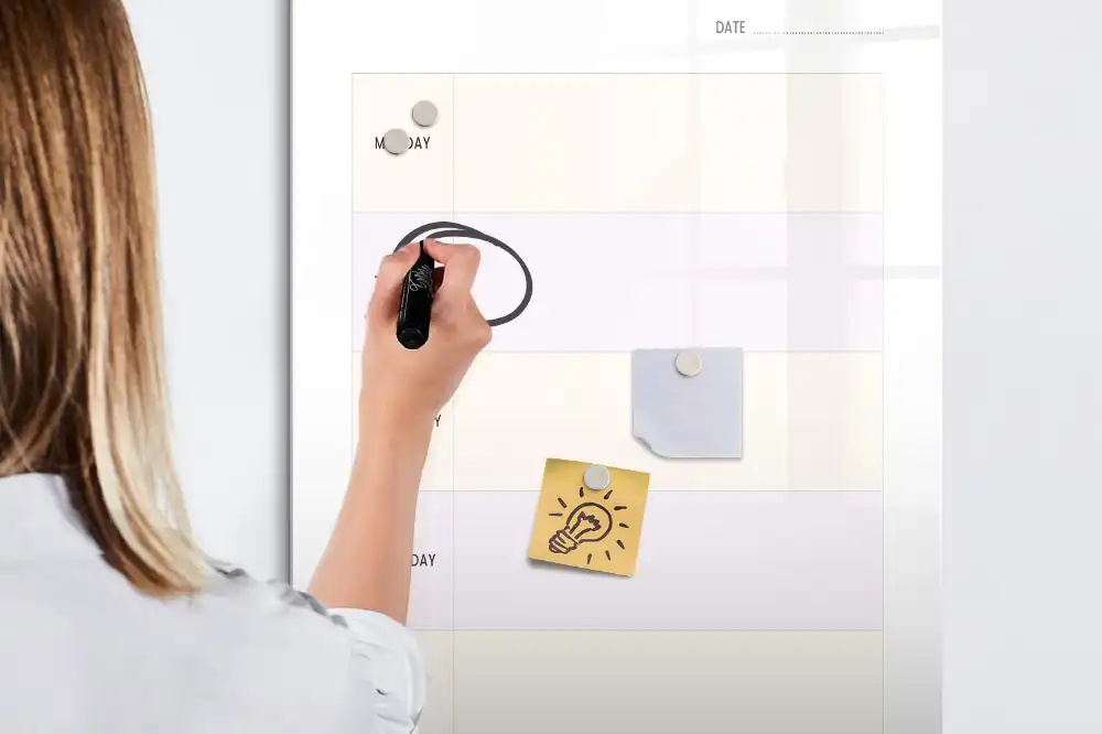 Tableau magnétique pour menu et organisation