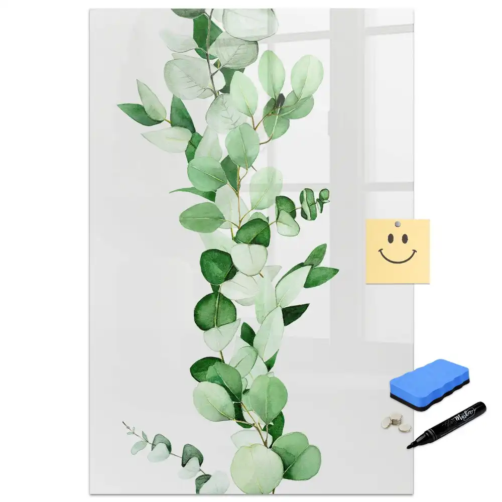 Tableau magnétique pour dessin modèle Pousse Verte avec feuilles