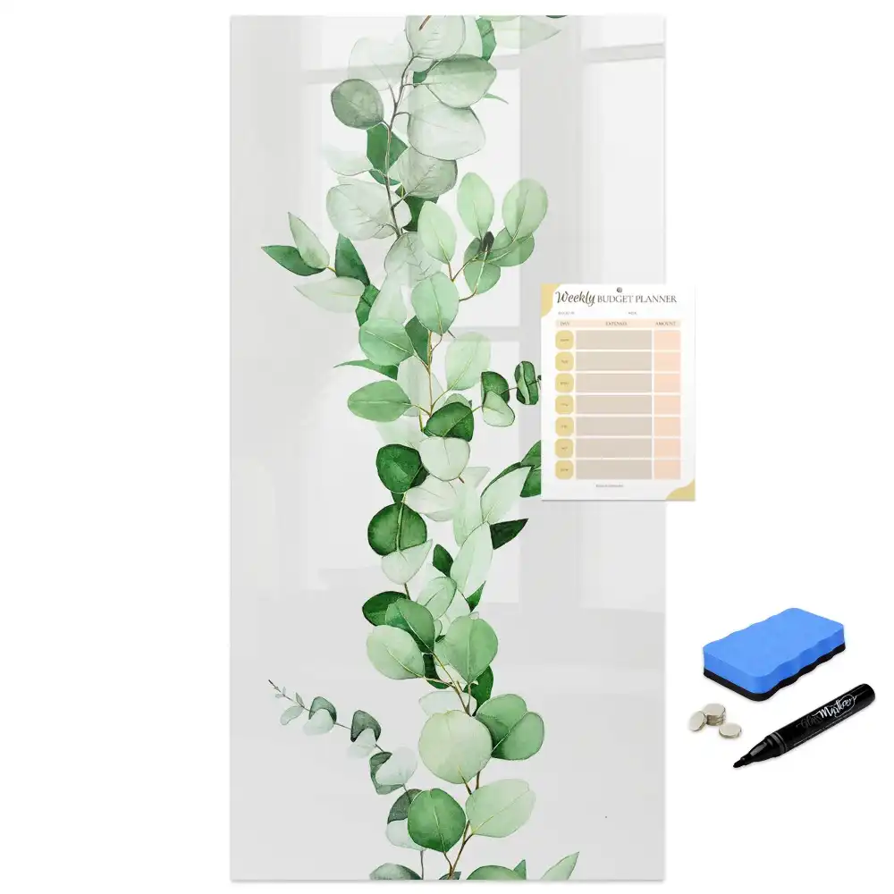 Tableau magnétique pour dessin modèle Pousse Verte avec feuilles