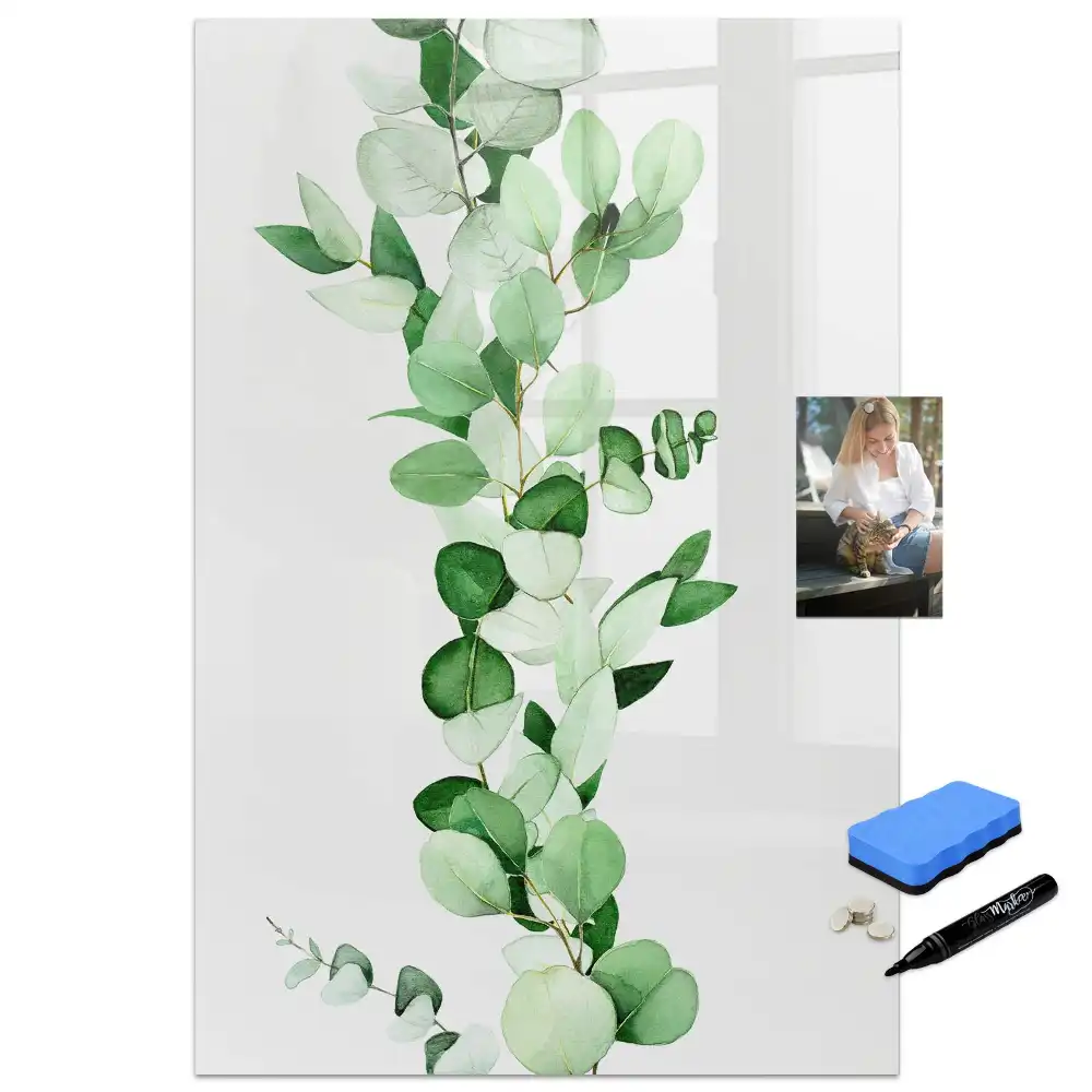 Tableau magnétique pour dessin modèle Pousse Verte avec feuilles