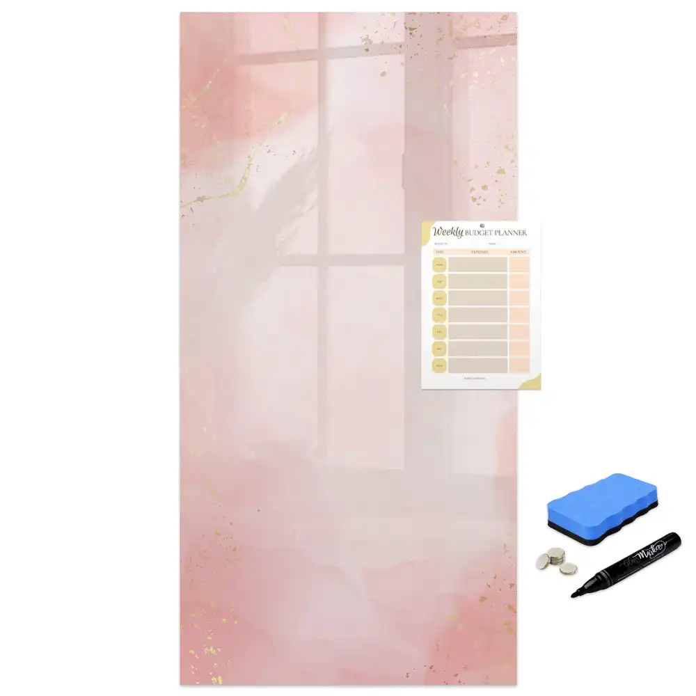 Tableau magnétique pour écriture granit rose