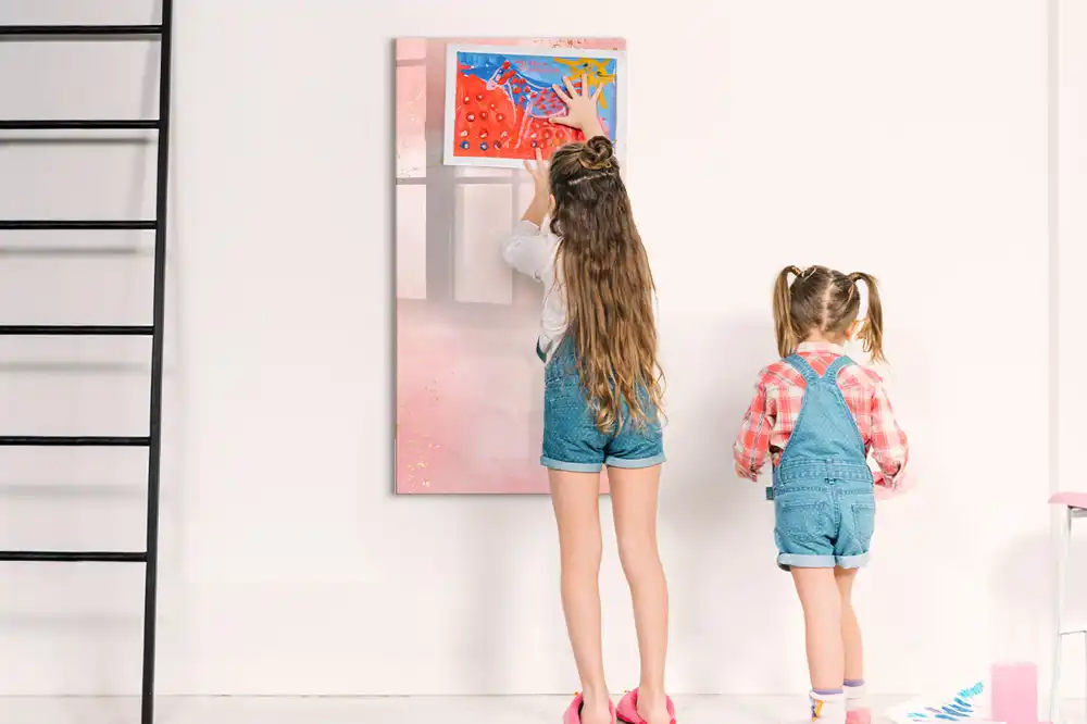 Tableau magnétique pour écriture granit rose