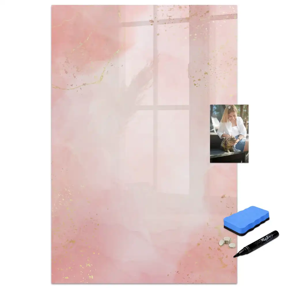 Tableau magnétique pour écriture granit rose