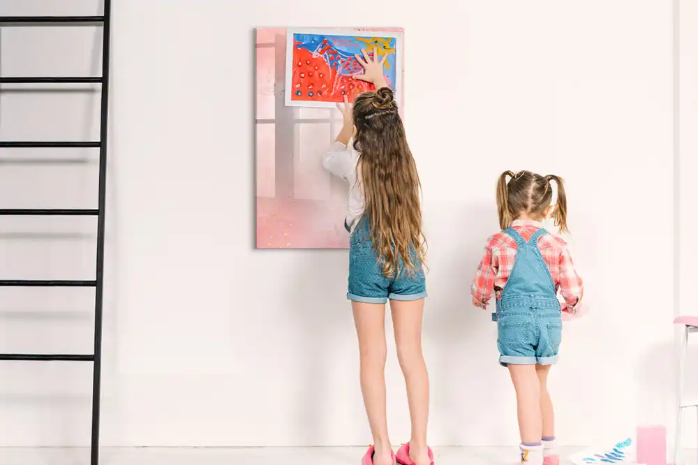 Tableau magnétique pour écriture granit rose
