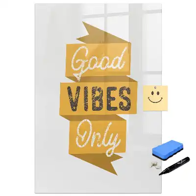 Tableau magnétique avec citation inspirante