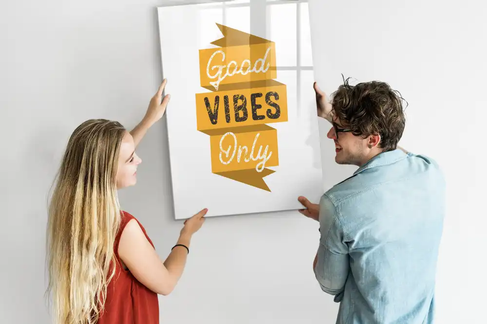 Tableau magnétique avec citation inspirante