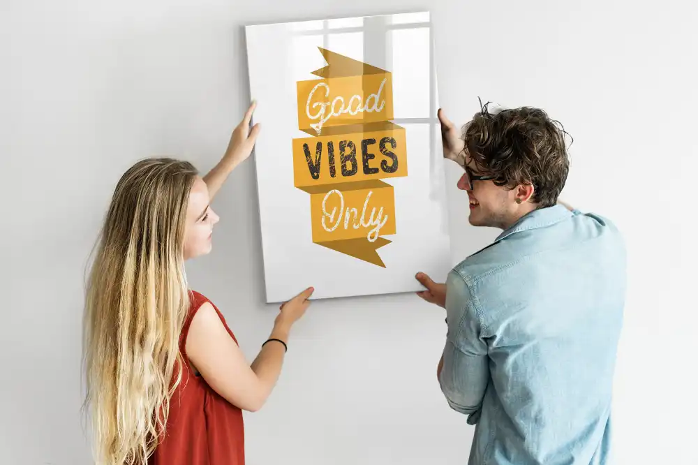 Tableau magnétique avec citation inspirante