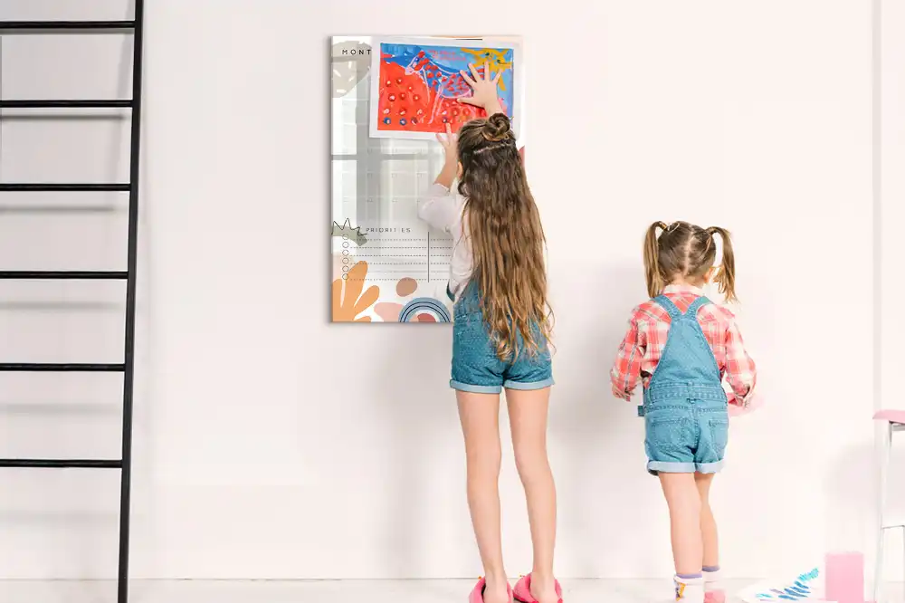 Tableau magnétique mensuel avec feutre