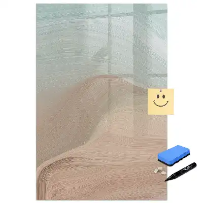 Tableau magnétique pour écriture avec pellicule effaçable à sec