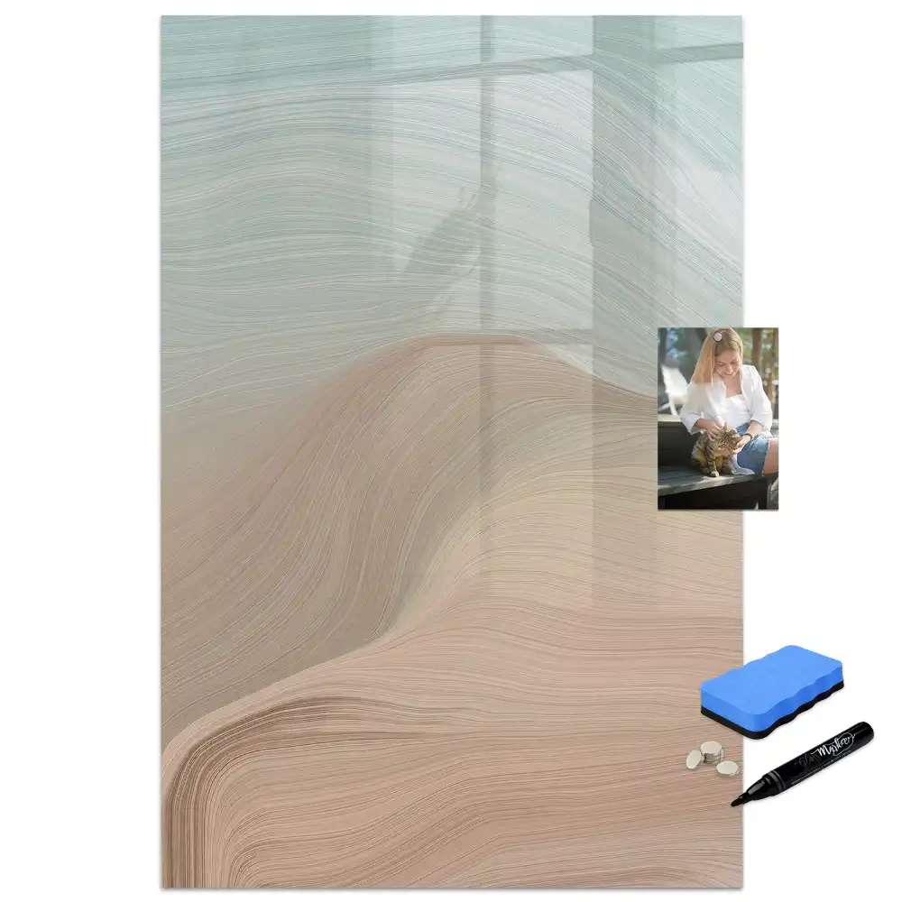 Tableau magnétique pour écriture avec pellicule effaçable à sec