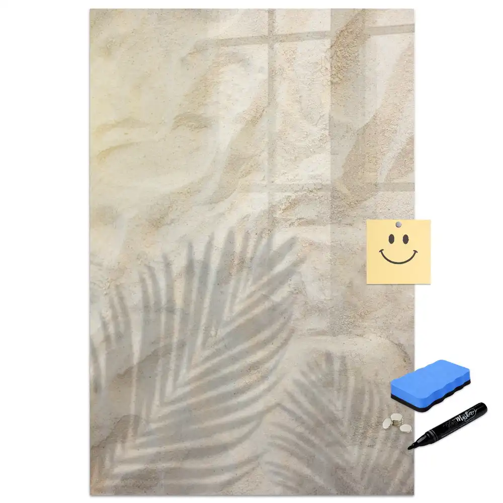Tableau magnétique pour écriture motif sable chaud d'été