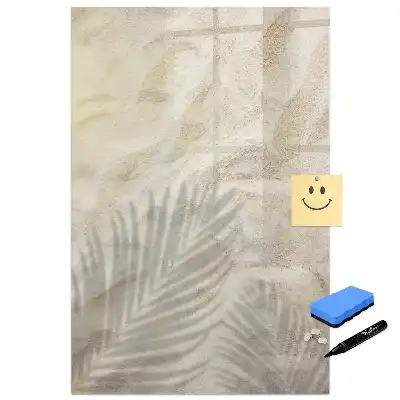 Tableau magnétique pour écriture motif sable chaud d'été
