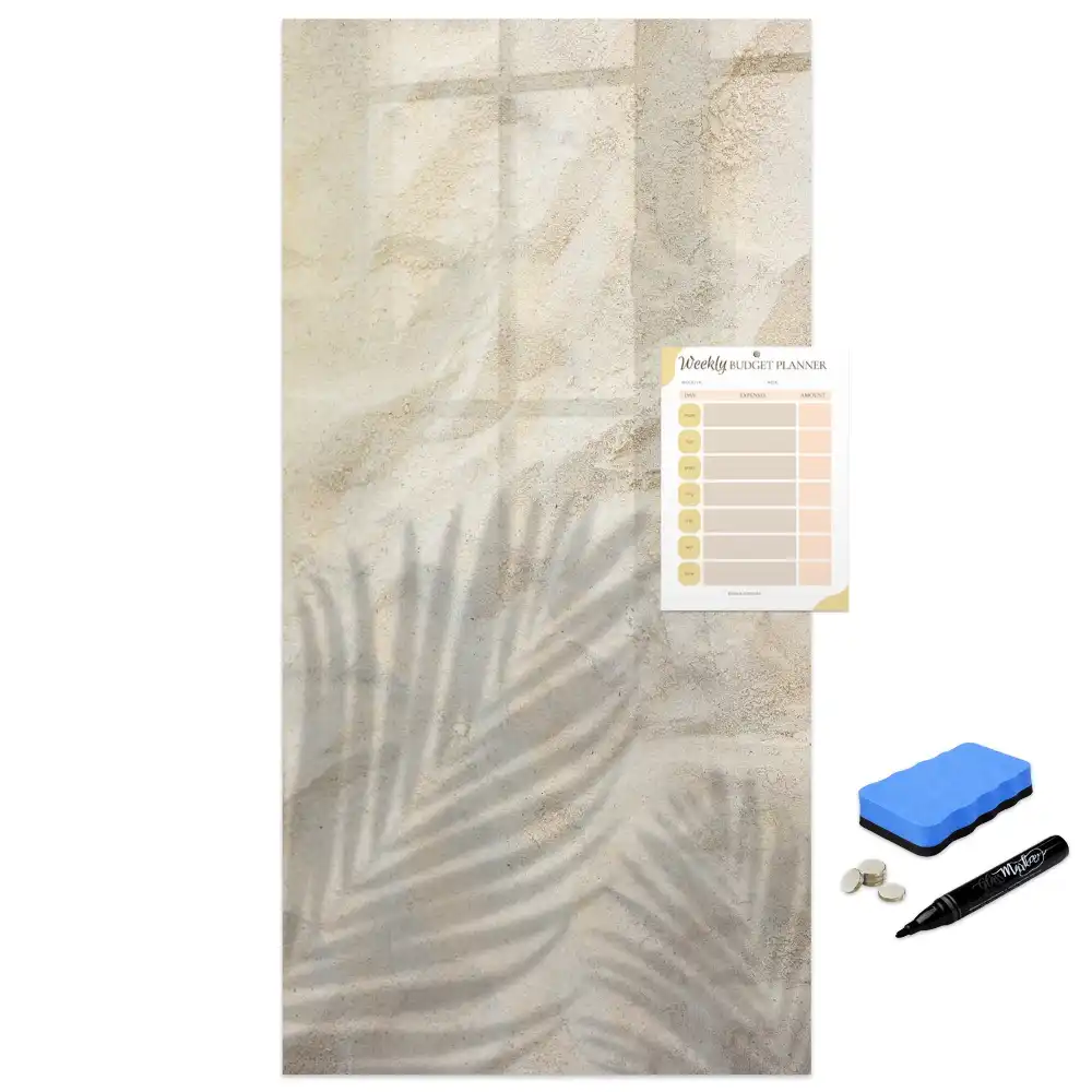 Tableau magnétique pour écriture motif sable chaud d'été